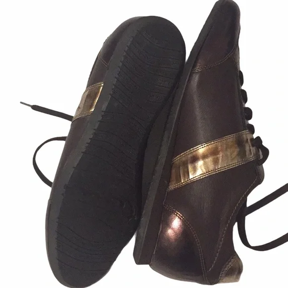 SANTONI Club Italian Leather Sneakers Sz 5.5 Women - Picture 9 of 15